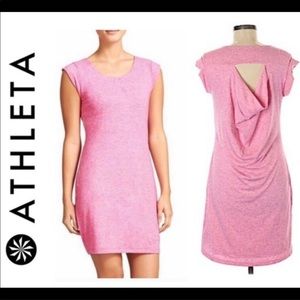 Never worn Athleta Charisma Dress in heathered pink.